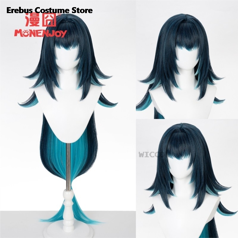 Synthetic Wigs - วิกคอสเพลย์ฮาโลวีน Genshin Impact ตัวละคร Danica วิกคอสเพลย์อนิเมะสำหรับผู้หญิง