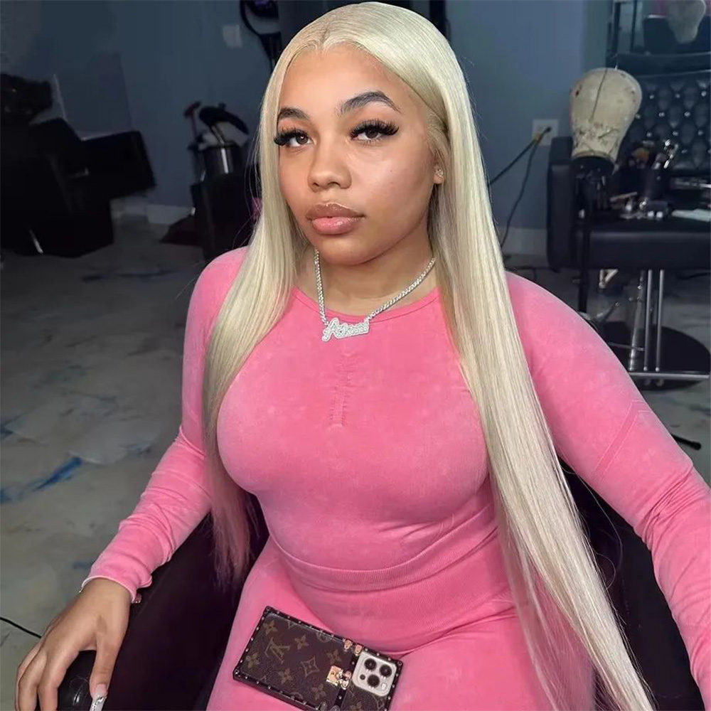 Hd Lace Frontal Wig Human Hair Pre Plucked - วิกผมหน้าผากลูกไม้โปร่งใส 13x6 ความหนาแน่น 200% สีบลอนด์ 613