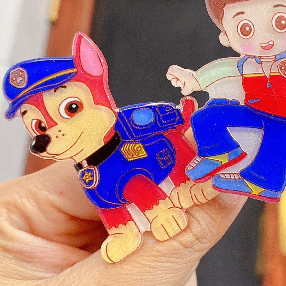 Hair Bundles - กิ๊บติดผมอะคริลิคการ์ตูนน่ารัก Paw Patrol สำหรับเด็กผู้หญิง วัยรุ่น กิ๊บติดข้างผม