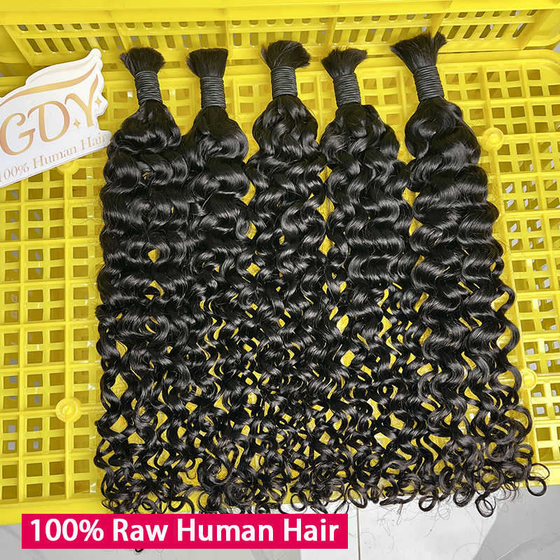 ผมแท้ 100% สำหรับถักเปีย แบบลอ - Water Wave Bulk Human Hair For Braiding บทวิจารณ์และราคา
