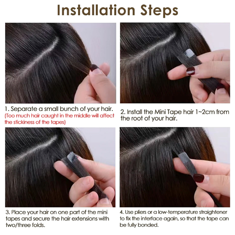 MINI TAPE Hair Extensions ผมธร - Invisible Tape In Extensions Real Hair บทวิจารณ์และราคา