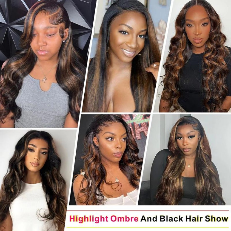 วิกผมแท้แบบลอนคลื่น P1B30 High - Hd Lace Frontal Wig Human Hair Pre Plucked บทวิจารณ์และราคา