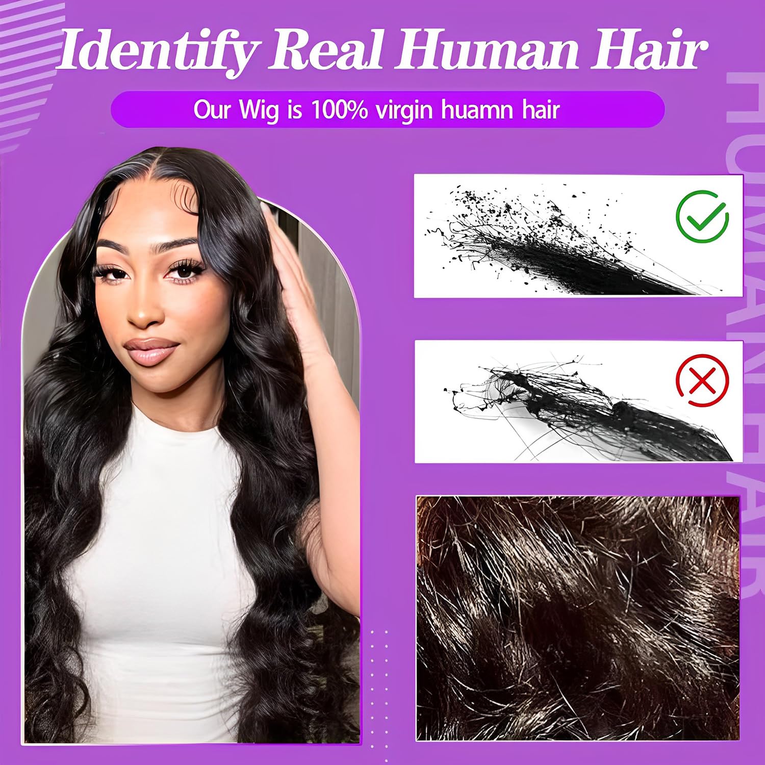 วิกผมลูกไม้ด้านหน้าแบบโปร่งใส  - Hd Lace Frontal Wig Human Hair Pre Plucked บทวิจารณ์และราคา