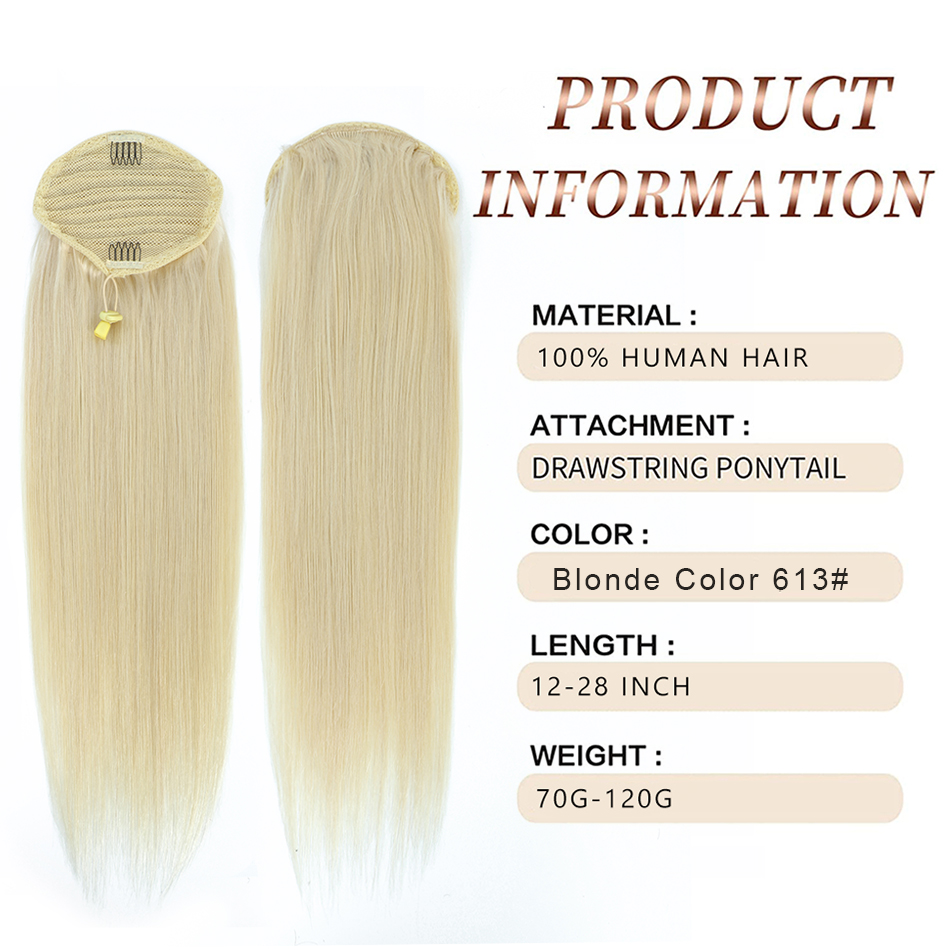 SOVO Drawstringหางม้าผมมนุษย์ต - Seamless Clip In Hair Extensions Human Hair บทวิจารณ์และราคา
