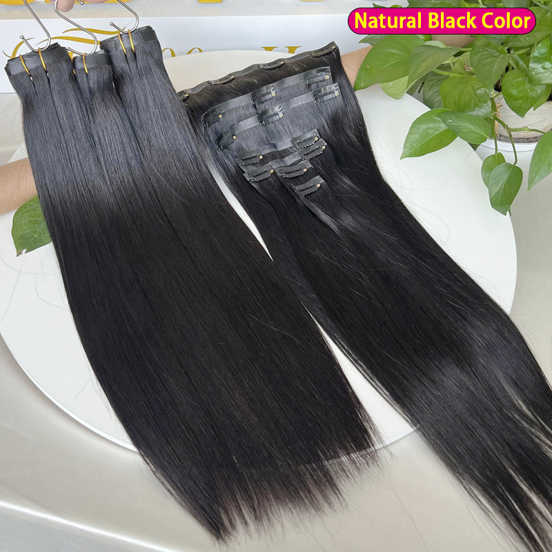 ต่อผมแบบคลิปหนีบ 7 ชิ้น แบบไร้ - Seamless Clip In Hair Extensions Human Hair บทวิจารณ์และราคา