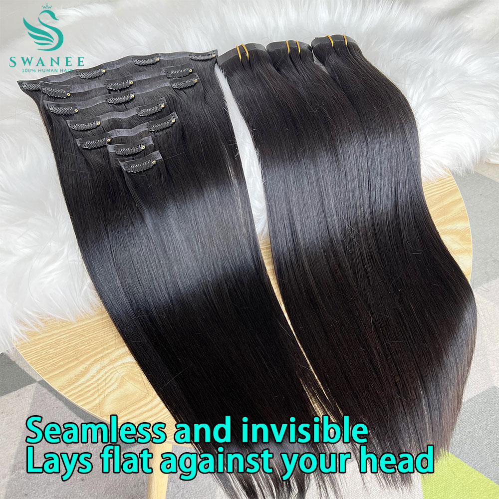 ต่อผมแท้ 100% แบบ 15A ไม่มีรอย - Seamless Clip In Hair Extensions Human Hair บทวิจารณ์และราคา