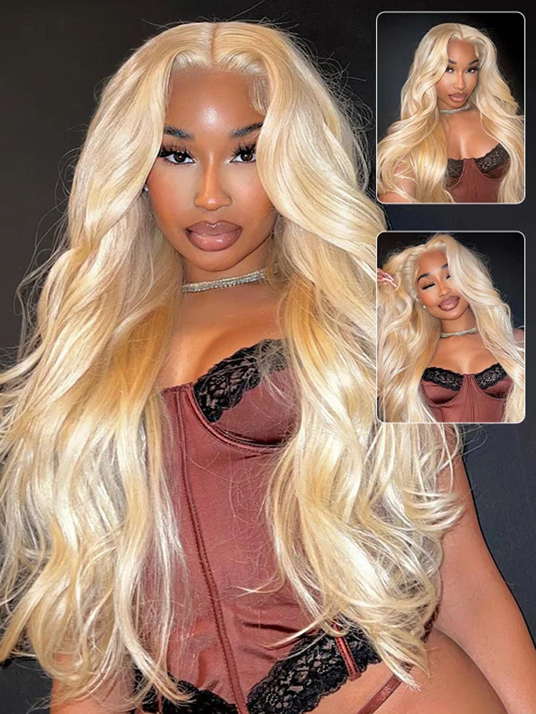 วิกผมมนุษย์สีฮันนี่บลอนด์ 613  - 613 Blonde Body Wave Lace Front Wig บทวิจารณ์และราคา