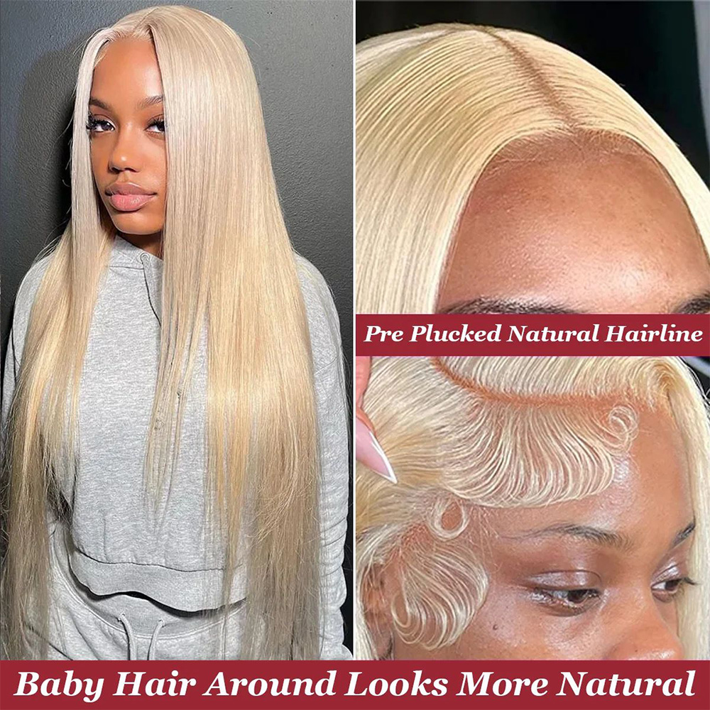 วิกผมหน้าผากลูกไม้โปร่งใส 13x6 - Hd Lace Frontal Wig Human Hair Pre Plucked บทวิจารณ์และราคา