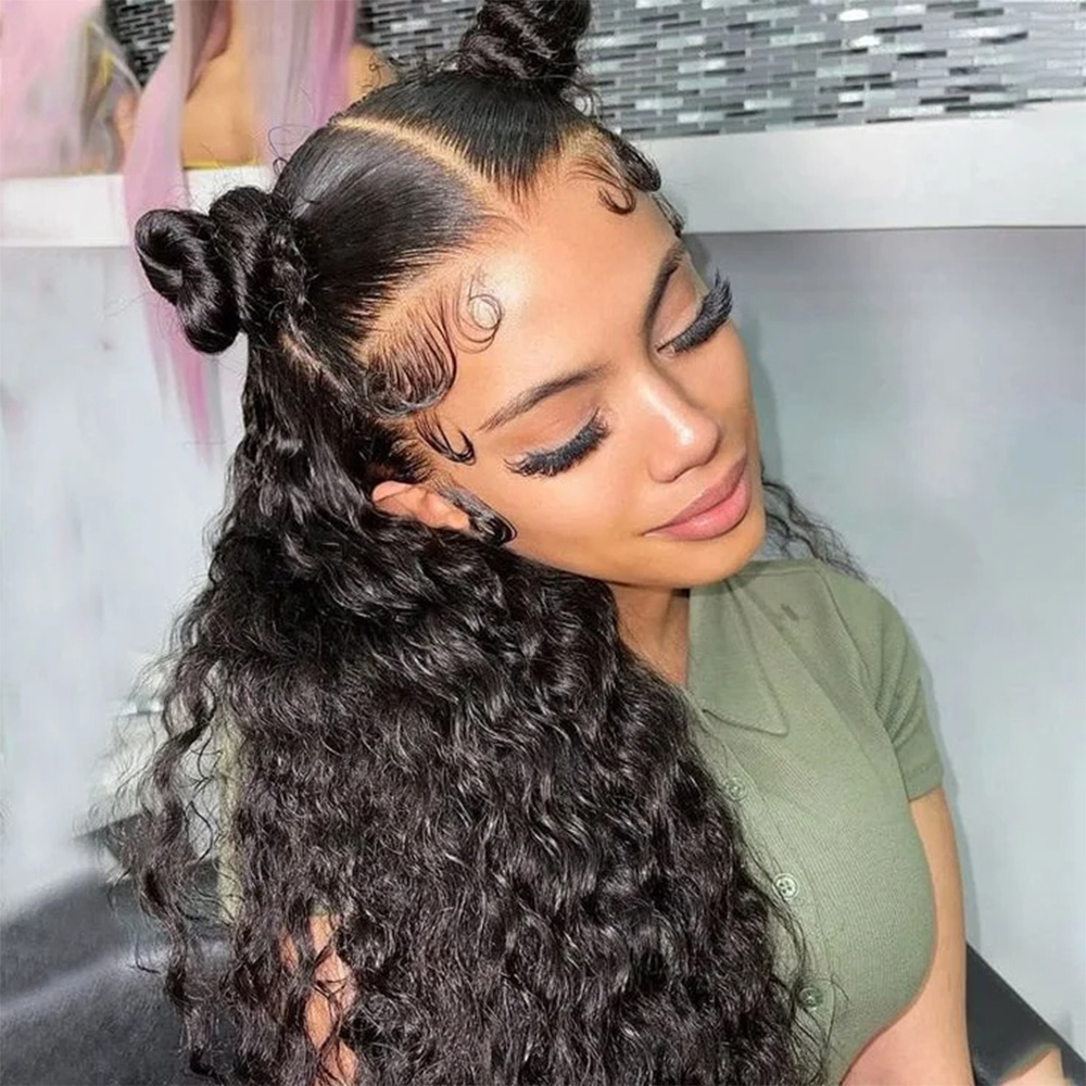 วิกผมลูกไม้เต็มศีรษะ 28 46 นิ้ - Hd Lace Frontal Wig Human Hair Pre Plucked บทวิจารณ์และราคา
