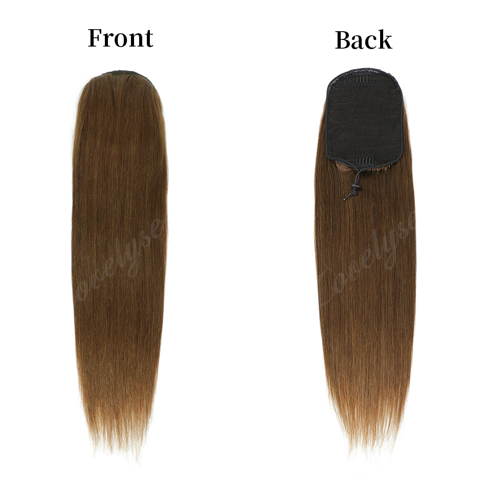 ผมหางม้าแบบสั้น 14-18 นิ้ว แบบ - Seamless Clip In Hair Extensions Human Hair บทวิจารณ์และราคา