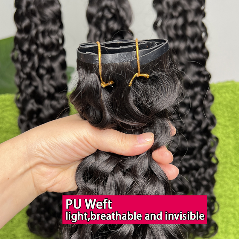 คลิปต่อผมลอนน้ำแบบคลิปอิน ทำจา - Seamless Clip In Hair Extensions Human Hair บทวิจารณ์และราคา