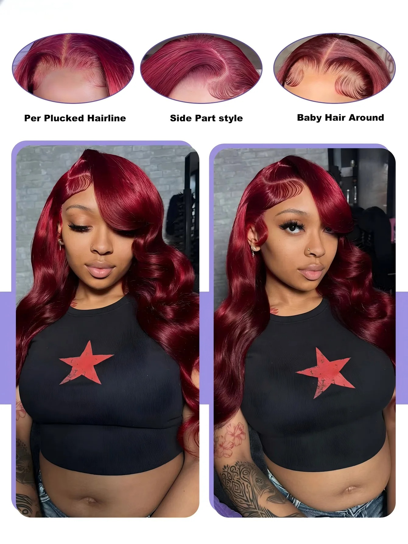 วิกผมลูกไม้ด้านหน้าแบบ Body Wa - Hd Lace Frontal Wig Human Hair Pre Plucked บทวิจารณ์และราคา