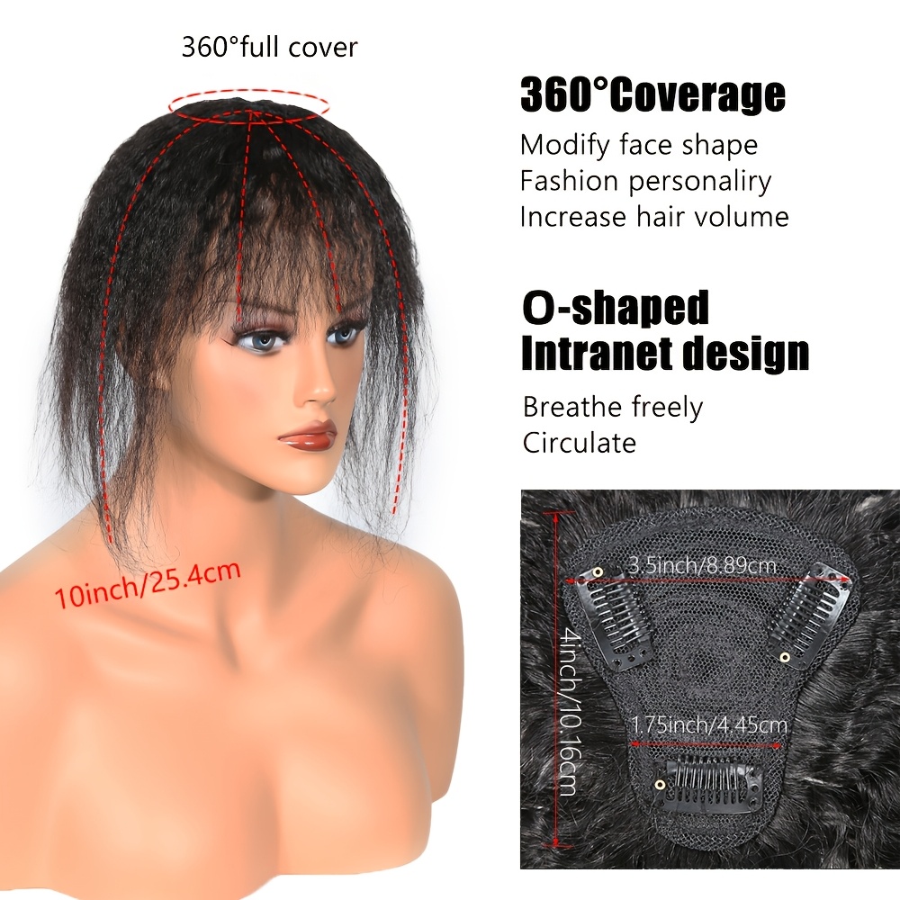 ท็อปเปอร์ผมตรงแบบหยิกพร้อมหน้า - Hair Clips บทวิจารณ์และราคา