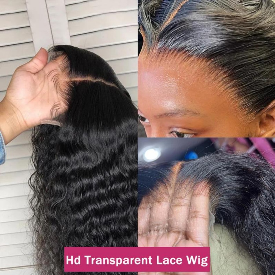 วิกผมลูกไม้ด้านหน้าลอนลึก 30 น - Hd Lace Frontal Wig Human Hair Pre Plucked บทวิจารณ์และราคา