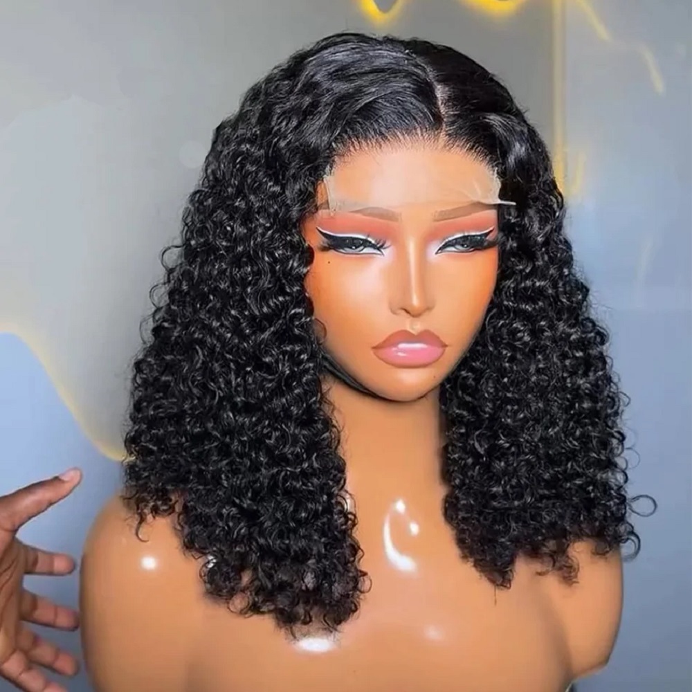วิกผมมนุษย์ทรงบ๊อบสั้นลอนคลื่น - Glueless Wear And Go Human Hair Wig บทวิจารณ์และราคา