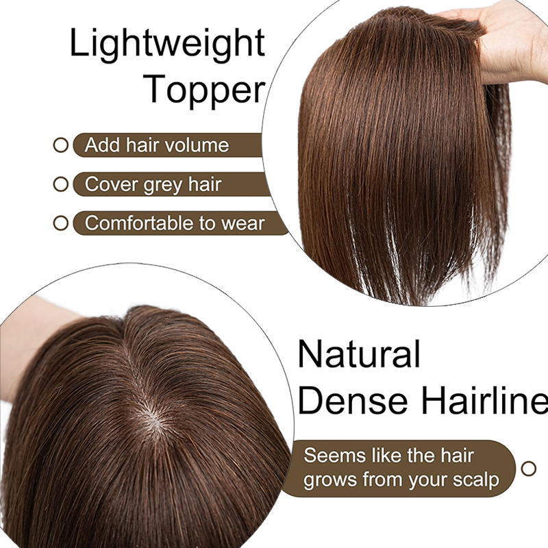 10 นิ้ว 100% ผมมนุษย์ 13X12 ซม - Seamless Clip In Hair Extensions Human Hair บทวิจารณ์และราคา