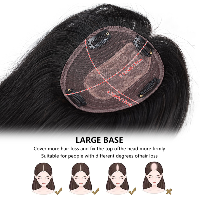 10 นิ้ว 100% ผมมนุษย์ 13X12 ซม - Seamless Clip In Hair Extensions Human Hair บทวิจารณ์และราคา